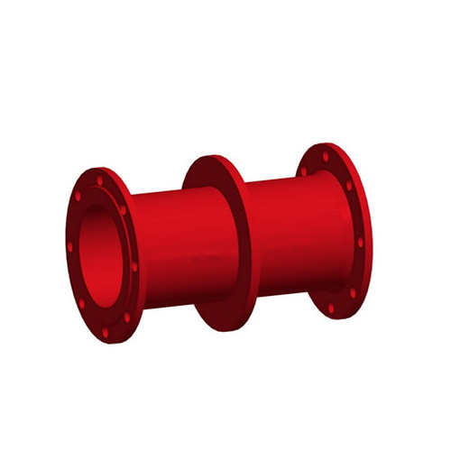 Double Flanged Pipe With Puddle Flange